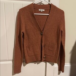 Women's Rust Cardigan Sweater